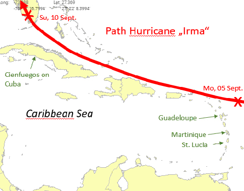 Hurricane Irma - How it affects the Caribbean Yacht Charter Destinations